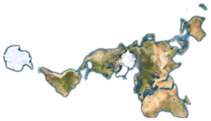 Dymaxion map unfolded-no-ocean