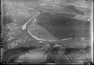 ETH-BIB-Kraftwerk Beznau an der Aare, Döttingen, Böttstein aus 600 m-Inlandflüge-LBS MH01-002637