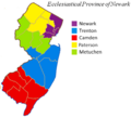 Ecclesiastical Province of Newark map