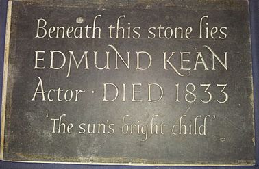Edmund Kean's grave