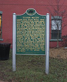 Elijah McCoy Commemorative Historical Marker Ypsilanti Michigan