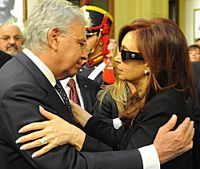 Felipe Gonzalez funeral Nestor Kirchner