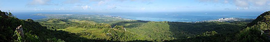 View of southwestern Saipan from Mount Tapochau