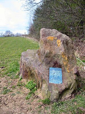 Greensand Ridge Marker Stone - geograph.org.uk - 154149