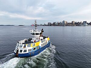 Halifax Transit ferry heading towards downtown