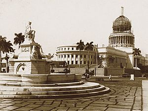 Havana Capitolio under construction