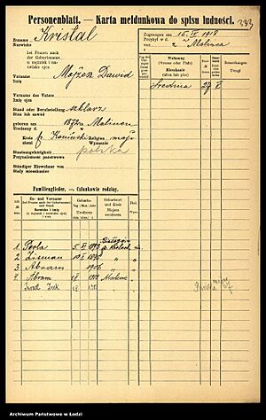 Israel Kristal Certificate 1918
