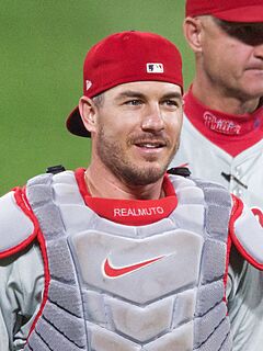 J. T. Realmuto during warmups, September 22, 2024 (cropped).jpg