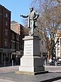 John Batchelor statue, The Hayes, Cardiff