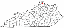 Location of Visalia, Kentucky