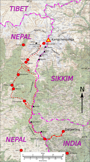 Kangchenjunga 1955 trek