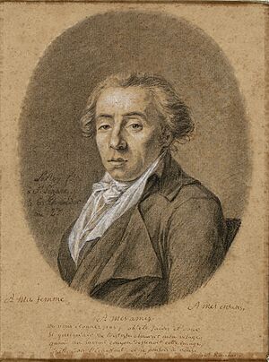LE ROY Portrait du poète Jean-Antoine Roucher