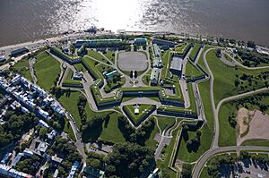 La Citadelle de Québec, vue du ciel