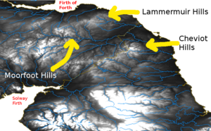 Lammermuir Moorfoot and Cheviot Hills