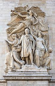 Le triomphe de 1810, Jean-Pierre Cortot, Arc triomphe Paris