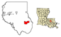 Livingston Parish Louisiana Incorporated and Unincorporated areas Killian Highlighted