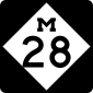 Michigan state route marker