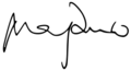 Mar Roxas Signature