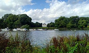 Marble Hll House across the Thames