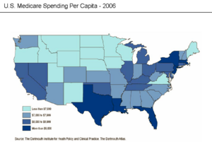 Medicare spending per capita