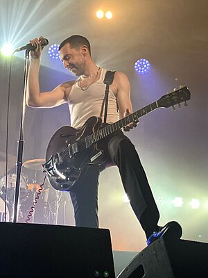 Miles Kane performing in 2024