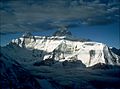 Nanda Devi peak N face view from slopes of Deo Damla Jun 1980