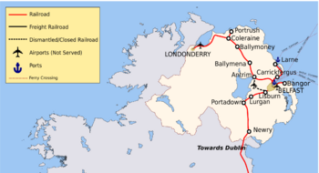 Northern Ireland rail network sb