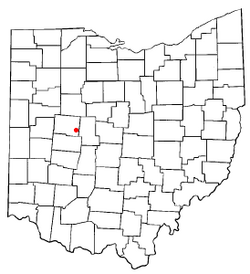 Location of East Liberty, Ohio
