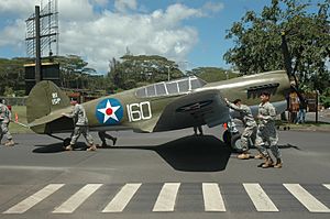 P-40 movie prop at Wheeler