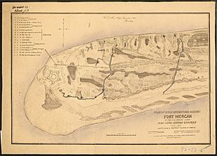 Plan of Siege Operations Against Fort Morgan by the U.S. Forces, under Maj. Genl. Gordon Granger, Aug. 1864. Capt.... - NARA - 305753