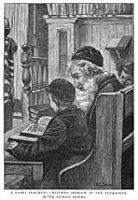 Rabbi teaching Hebrew by Ellen Gertrude Cohen 1891