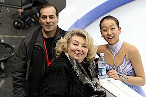 Rafael Arutunian Mao Asada and Tatiana Tarasova