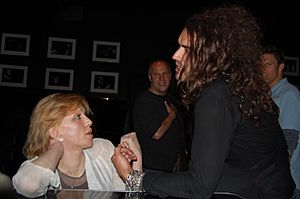 Russell Brand and Courtney Love