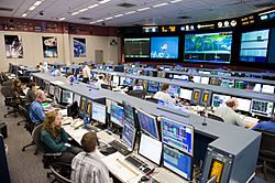 STS-128 MCC space station flight control room