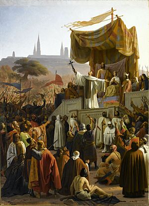 Saint-Bernard prêchant la 2e croisade, à Vézelay, en 1146
