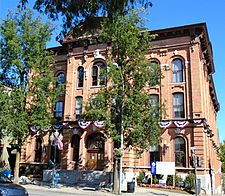 Saratoga City Hall, Saratoga Springs from southwest