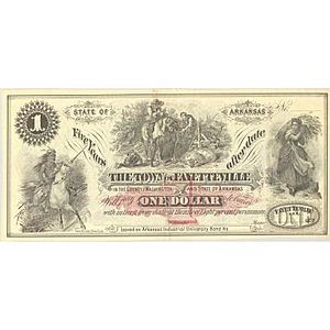 Scrip, Arkansas - one dollar note