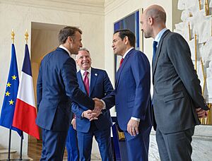 Secretary Rubio Participates in a Working Lunch with French President (54457984966)
