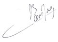 Signature of Blaise Compaoré