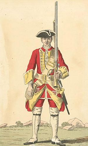 Soldier of 28th regiment 1742