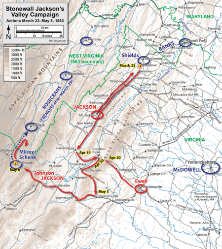 Stonewall Jackson's Valley Campaign March-May 1862