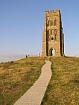 St Michael's Church, monastic remains, and other settlement remains on Glastonbury Tor