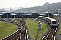Taipei Metro C301 and C381 trains at Beitou Depot 01