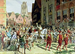 The Triumphal Arrival in Rotterdam of Prince Maurice of Orange-Nassau after the Battle of Nieuwpoort, 1600