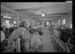 Third floor of museum, also used for storage, looking east. - Robbins and Lawrence Armory, 196 Main Street, Windsor, Windsor County, VT HAER VT-39-18