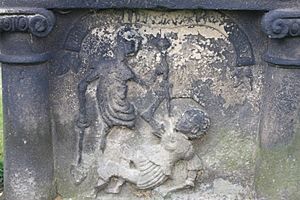 Unique body snatching headstone, Stirling, 1823