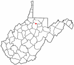Location of Enterprise, West Virginia