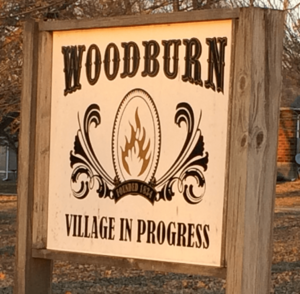 Woodburn, Illinois village sign.png