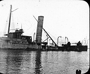 Wreck of protected cruiser Isla de Luzón