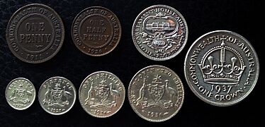 1910s to 1930s Imperial Australian Coins